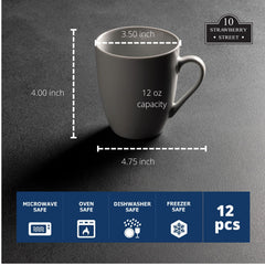 10 Strawberry Street mugs empilés pour gain de place, rangement optimisé