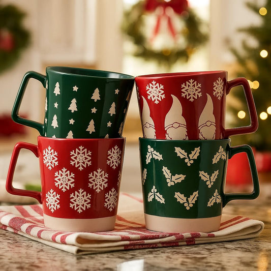 10 Strawberry Street gros plan motif gui sur mug avec prise confortable pour convivialité