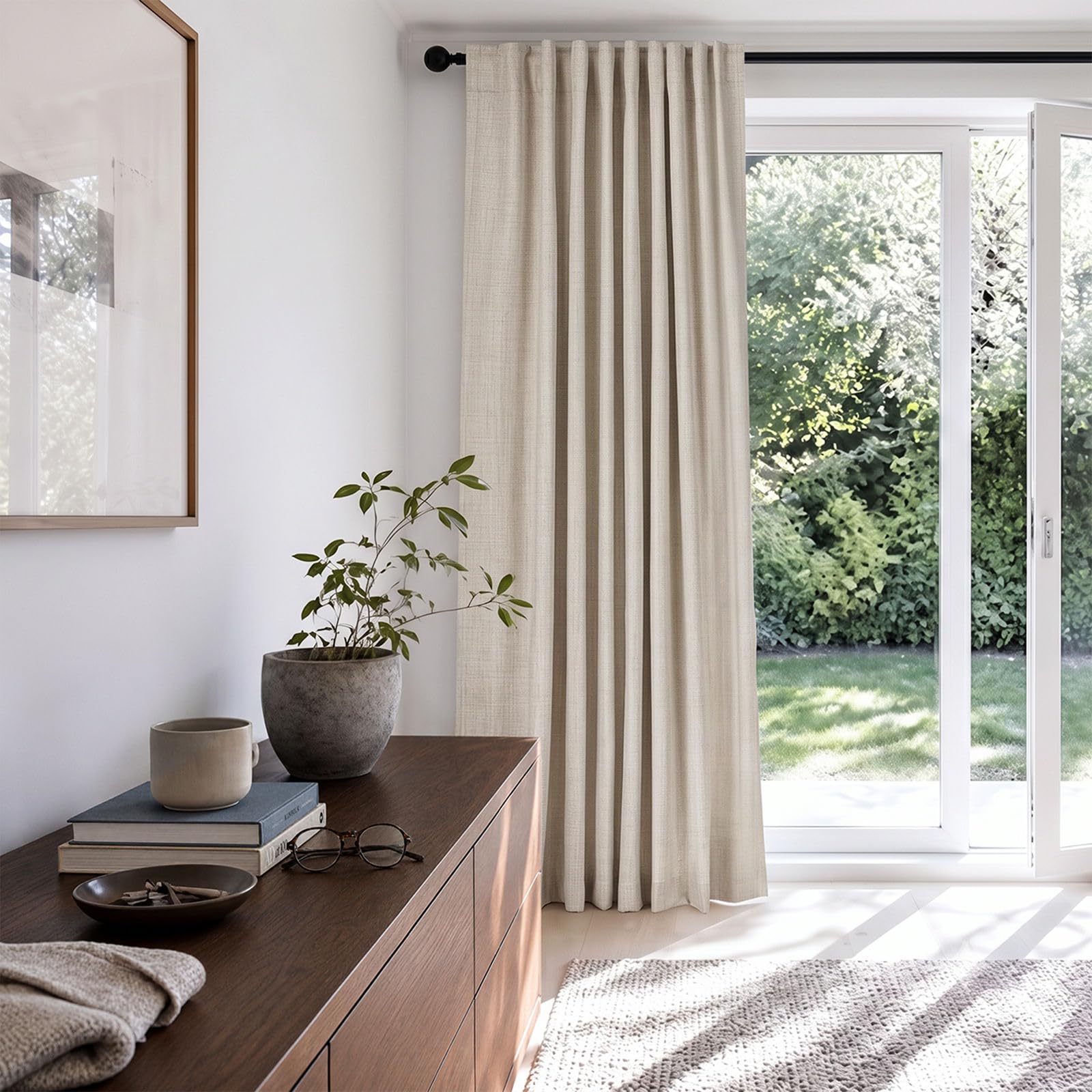 100% Blackout Shield panneau couvrant porte coulissante, protection solaire