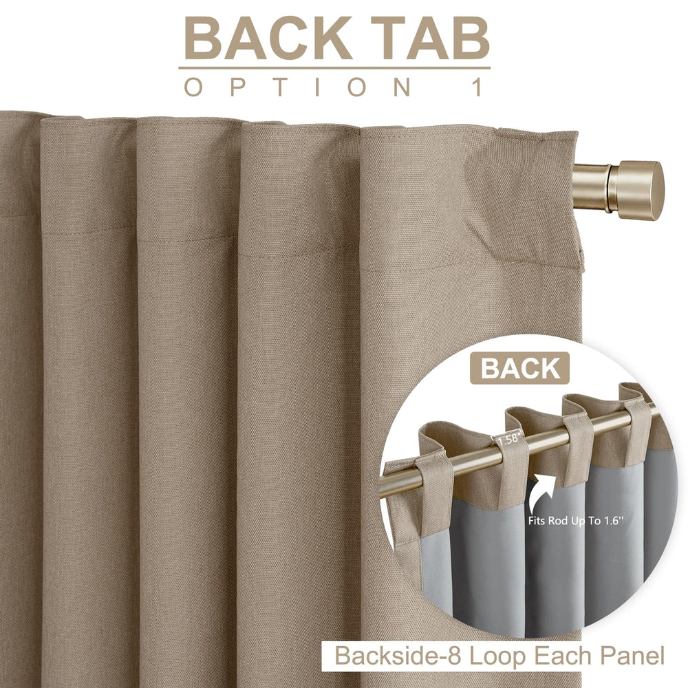 100% Blackout Shield comparaison taille montrant largeur totale et échelle