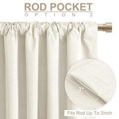 100% Blackout Shield boucles arrière et ceinture cousue pour installation variable