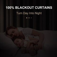 100% Blackout Shield gros plan tissu effet lin montrant texture et occultation