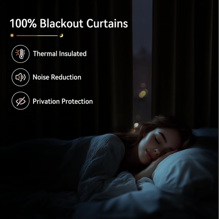 100% Blackout Shield gros plan sur texture lin burlap, aspect naturel et élégant