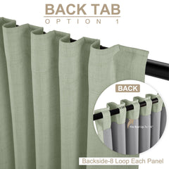 100% Blackout Shield poche de tringle montrant pose facile et maintien