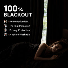 100% Blackout Shield œillets antirouille préinstallés facilitant montage rapide