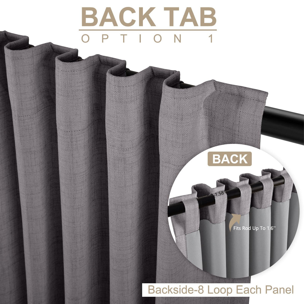 100% Blackout Shield insertion dans la poche de tringle pour installation facile