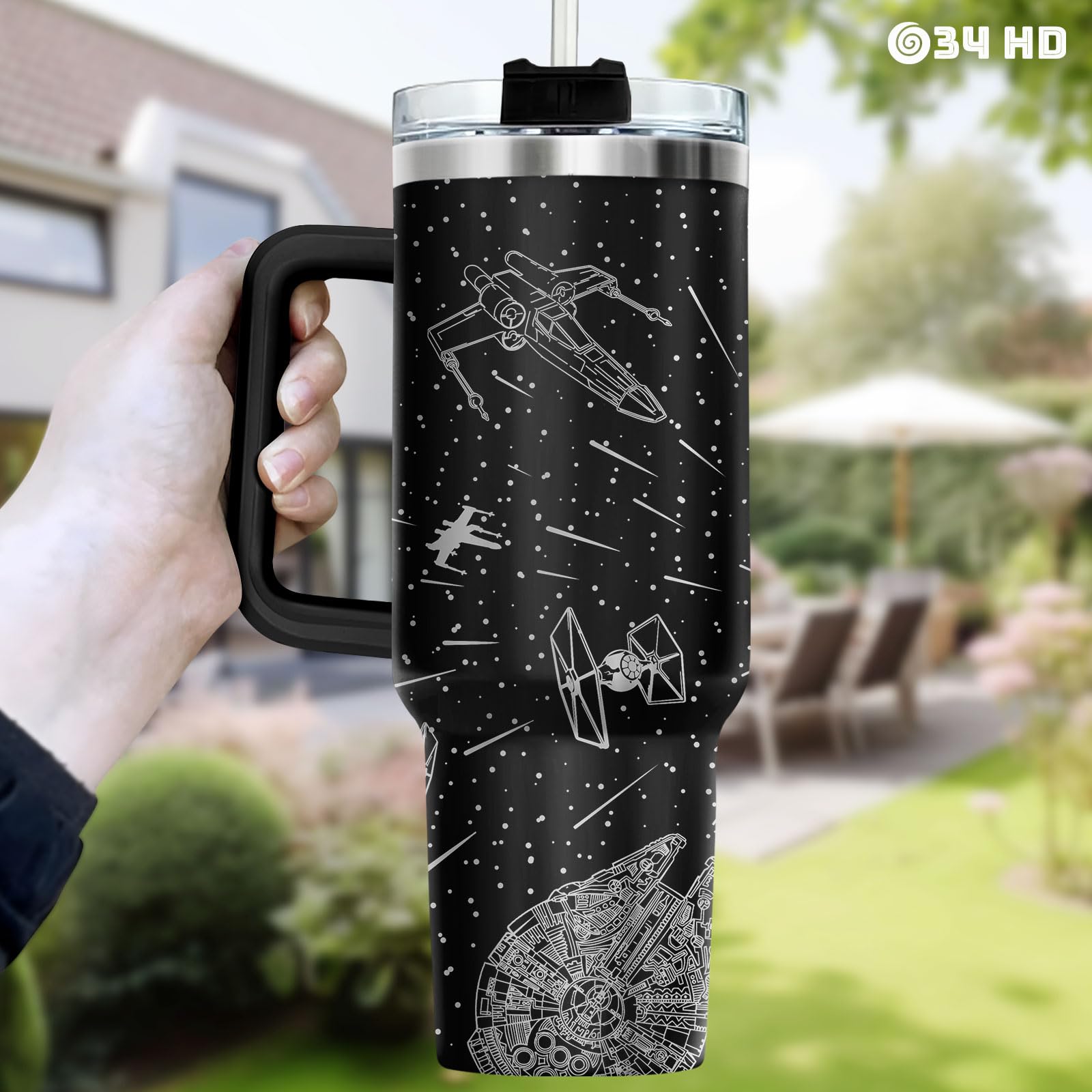 34HD texture mate résistante, finition anti‑rayures visible