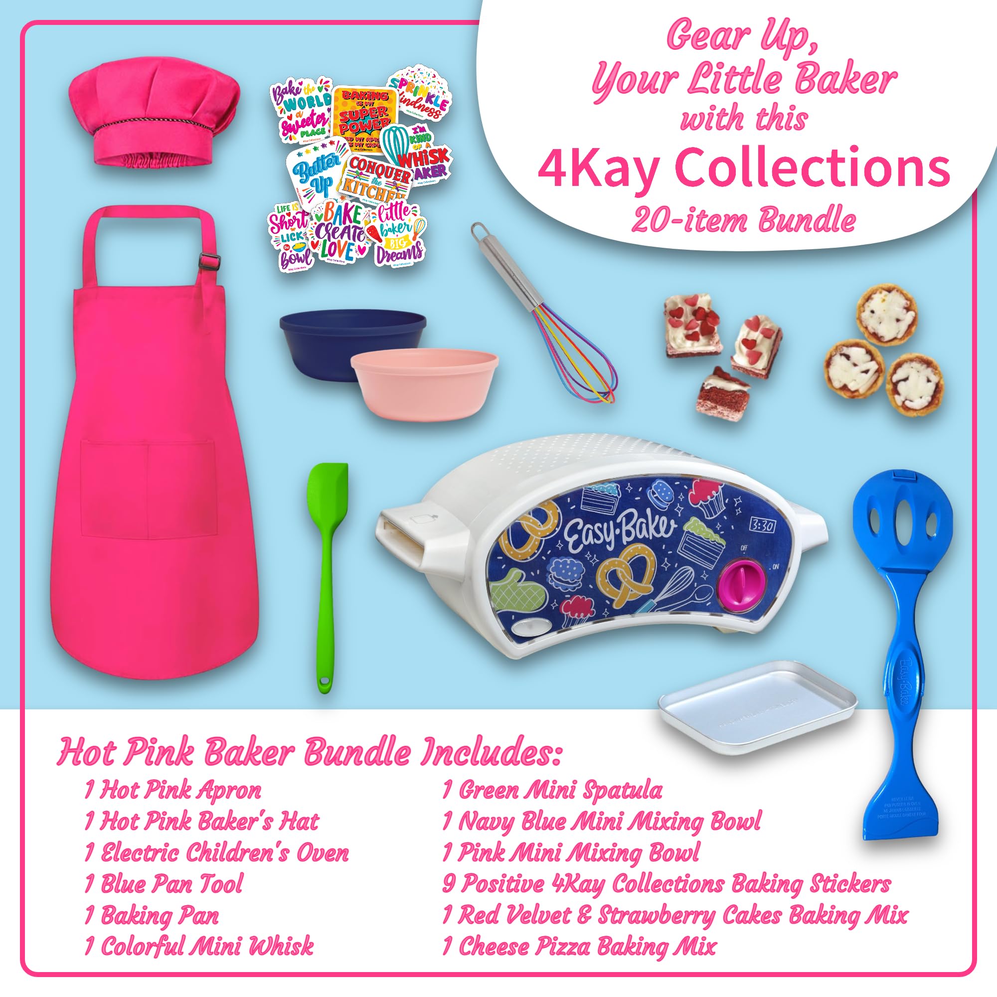 4Kay Collections ustensiles colorés adaptés petites mains pour mélanger facilement