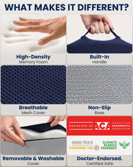 5 STARS UNITED coussin posé sur une chaise de bureau pour posture améliorée