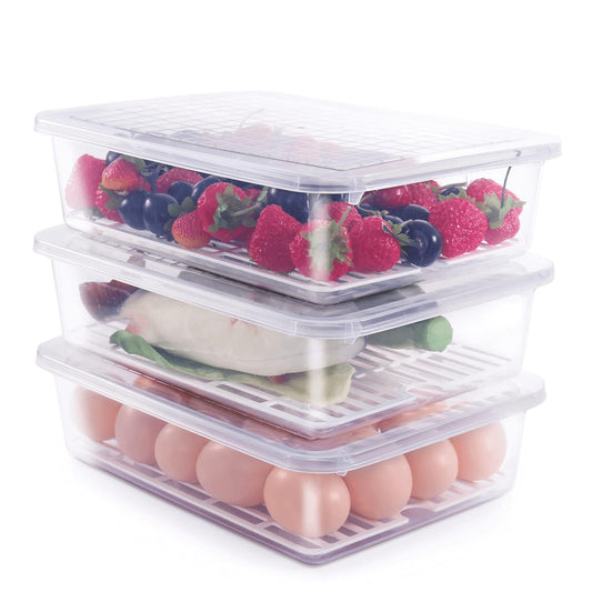 77L face avant des conteneurs montrant transparence et rangement pratique