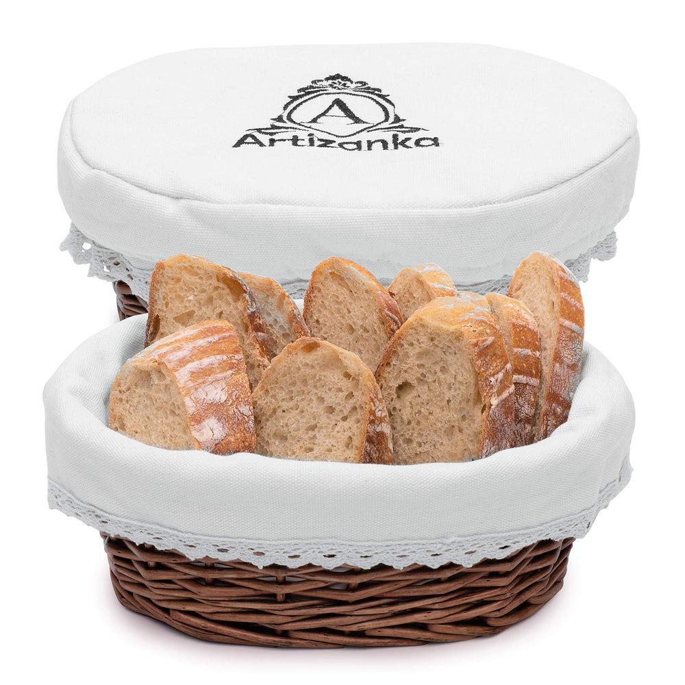A ARTIZANKA vue avant du panier montrant finition rustique et service élégant