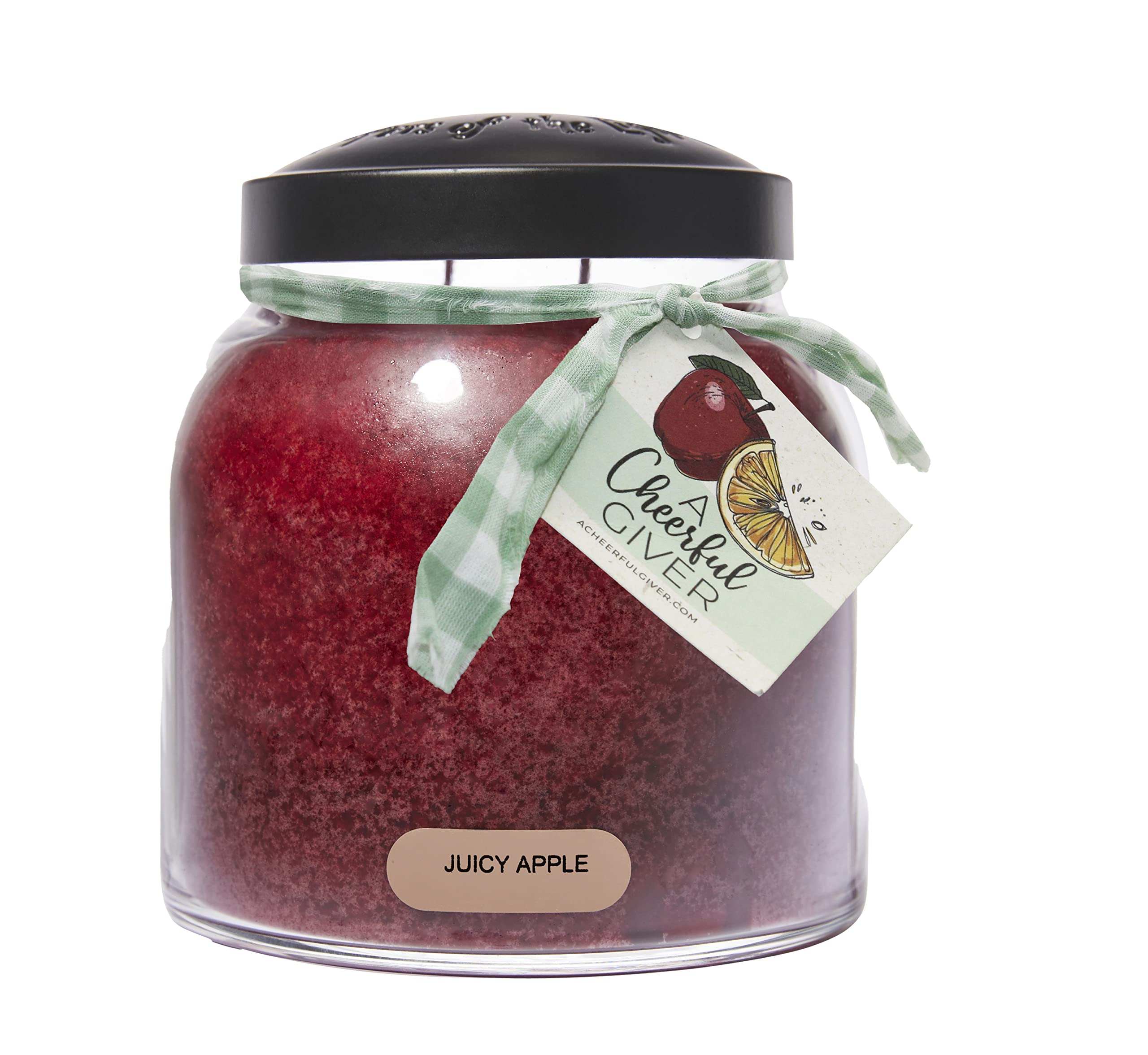 A Cheerful Giver bougie Juicy Apple vue de face, design élégant et parfum durable