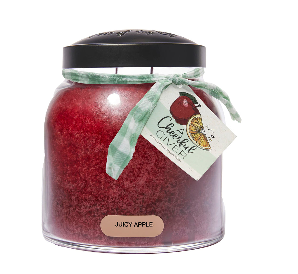 A Cheerful Giver bougie Juicy Apple vue de face, design élégant et parfum durable