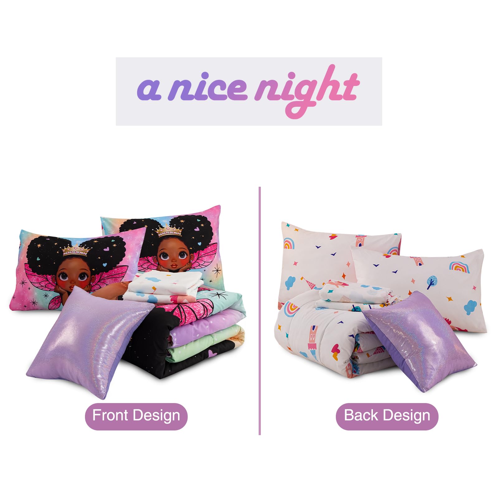 A Nice Night couette étalée, montre dimensions et gonflant adapté