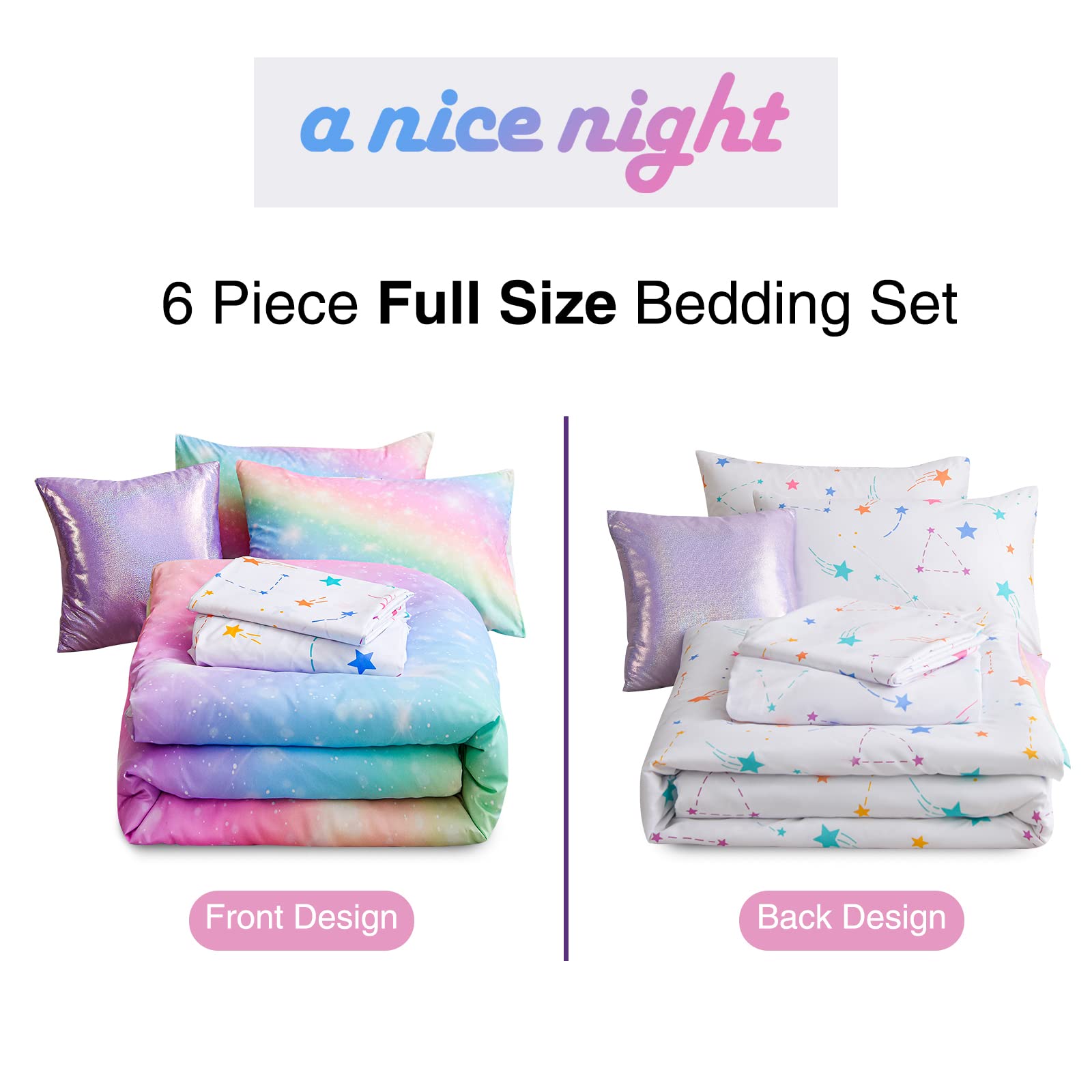 A Nice Night drap-housse élastique blanc, maintien adapté au matelas Full