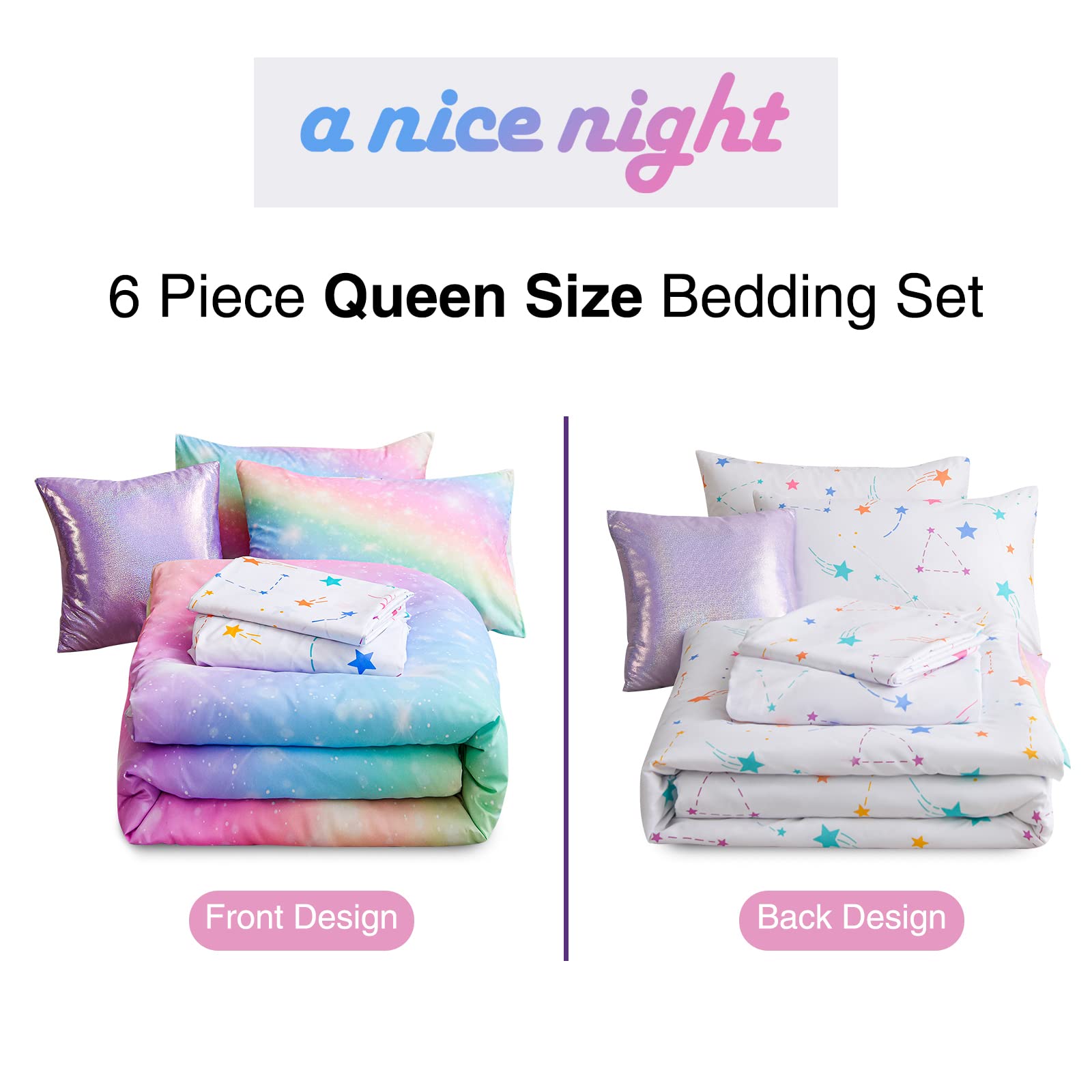 A Nice Night housse de coussin pailletée apportant touche décorative brillante