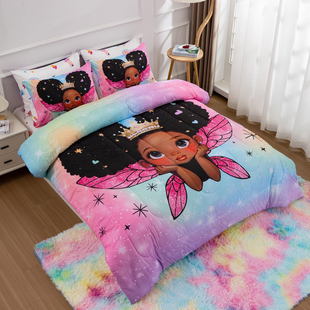 A Nice Night taies et coussin pailleté, coordination parfaite pour lit