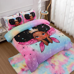 A Nice Night taies et coussin pailleté, coordination parfaite pour lit
