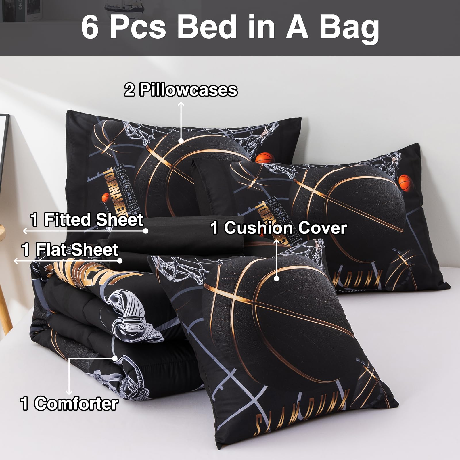 A Nice Night taies et housse coussin assorties pour décoration harmonieuse
