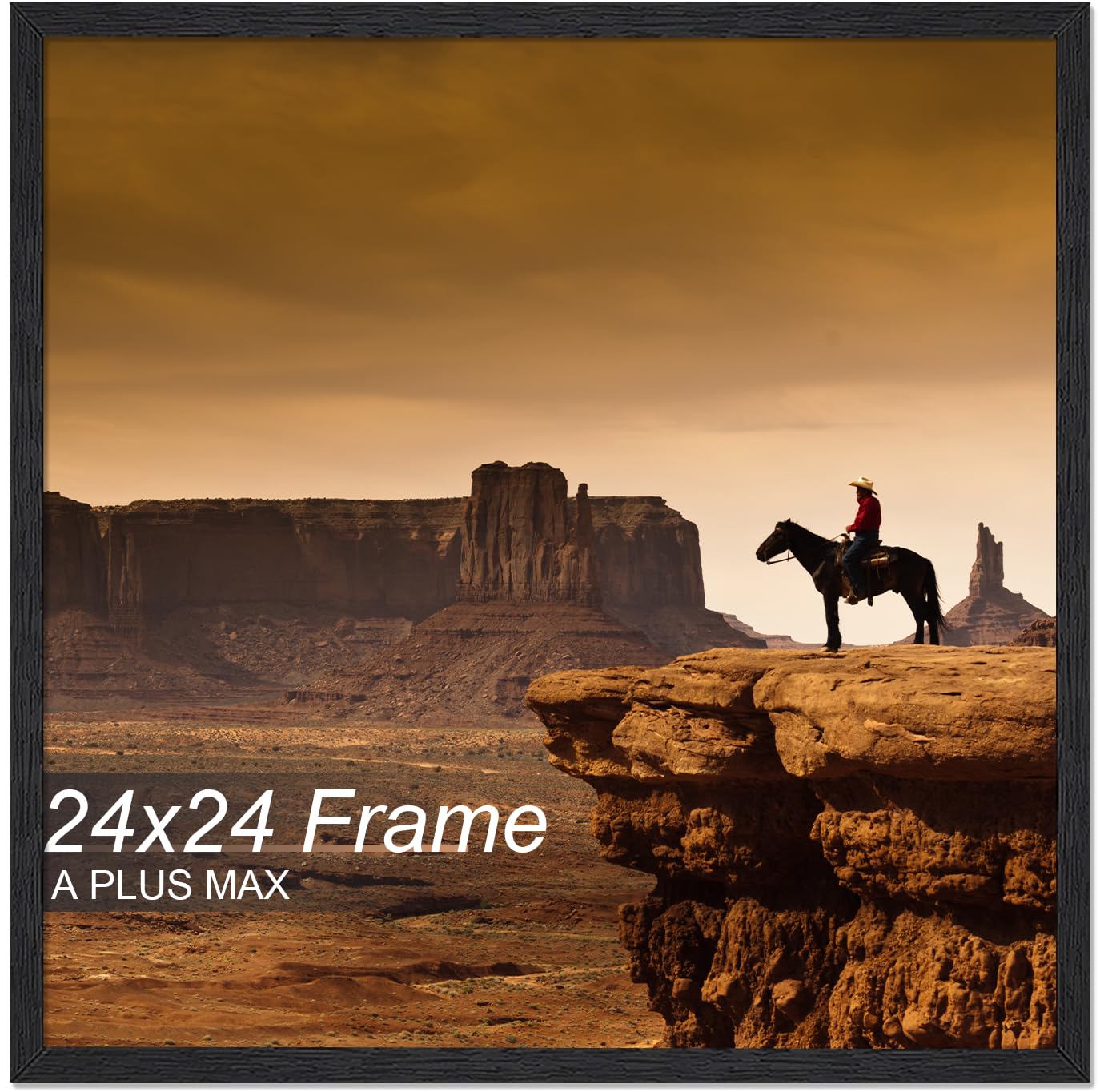 A PLUS MAX face avant du cadre noir montrant finition moderne et bord net