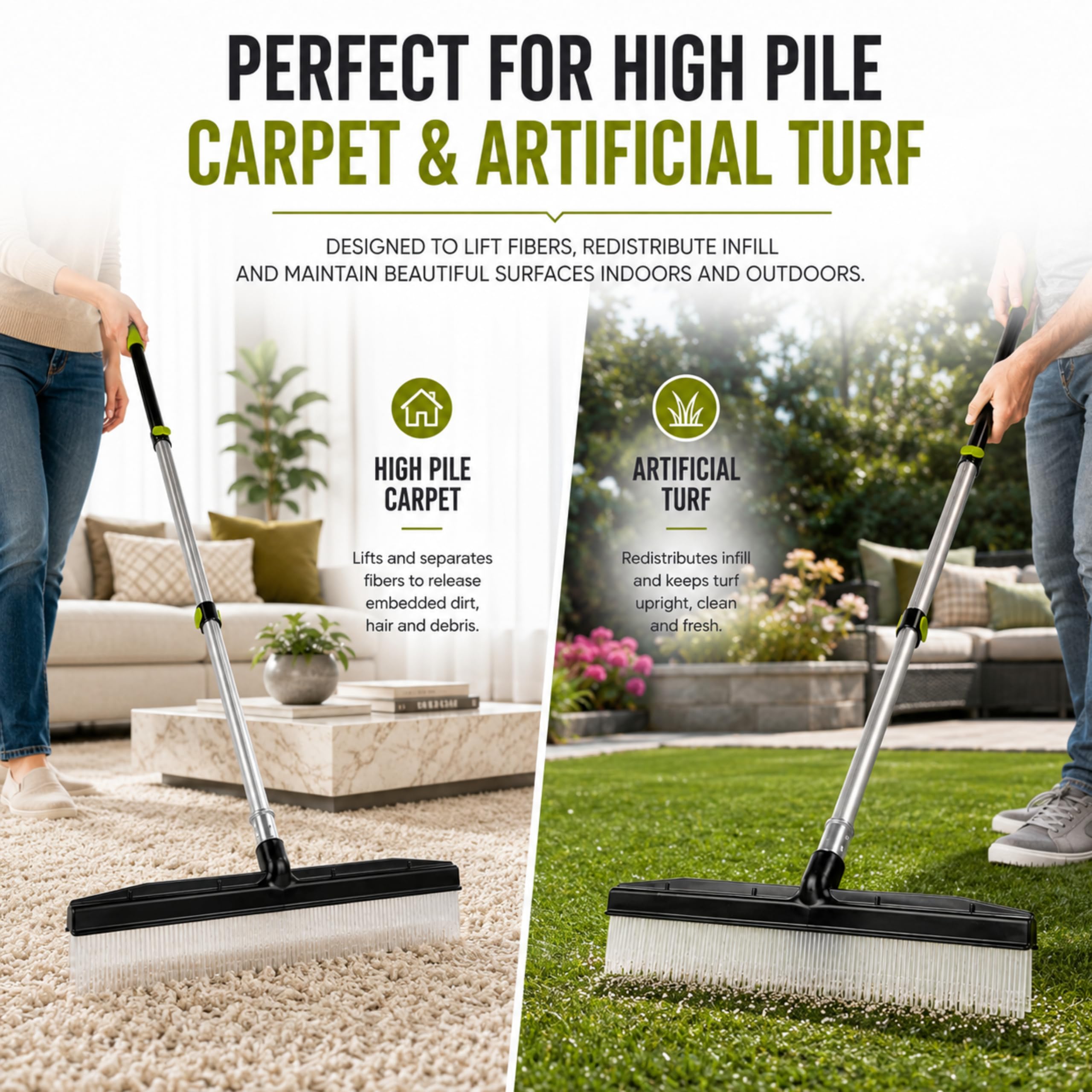 A-to-Z Supply comparaison d'échelle montrant longueur et surface couverte