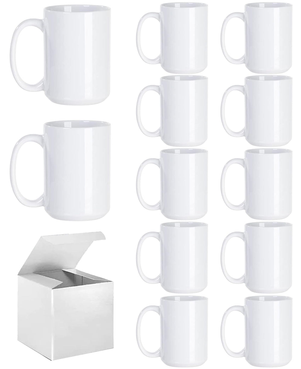 ABBSH tasse de face 15 oz présentée avec boîte, protection d'expédition