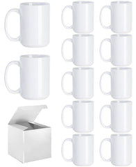 ABBSH tasse de face 15 oz présentée avec boîte, protection d'expédition