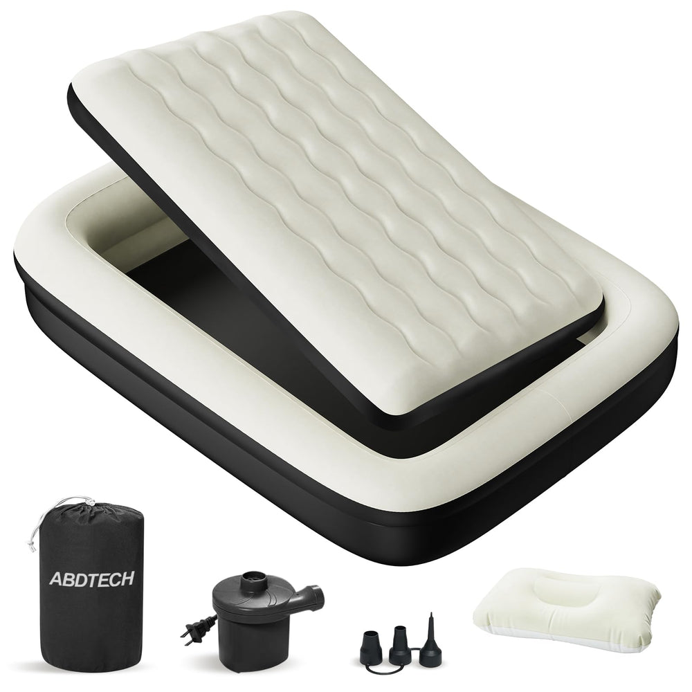 Abdtech matelas installé en camping pour sommeil sûr en extérieur