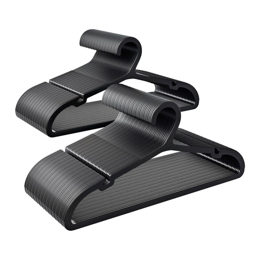 ABHENG emballage avant montrant lot de 80 cintres, solution gain de place