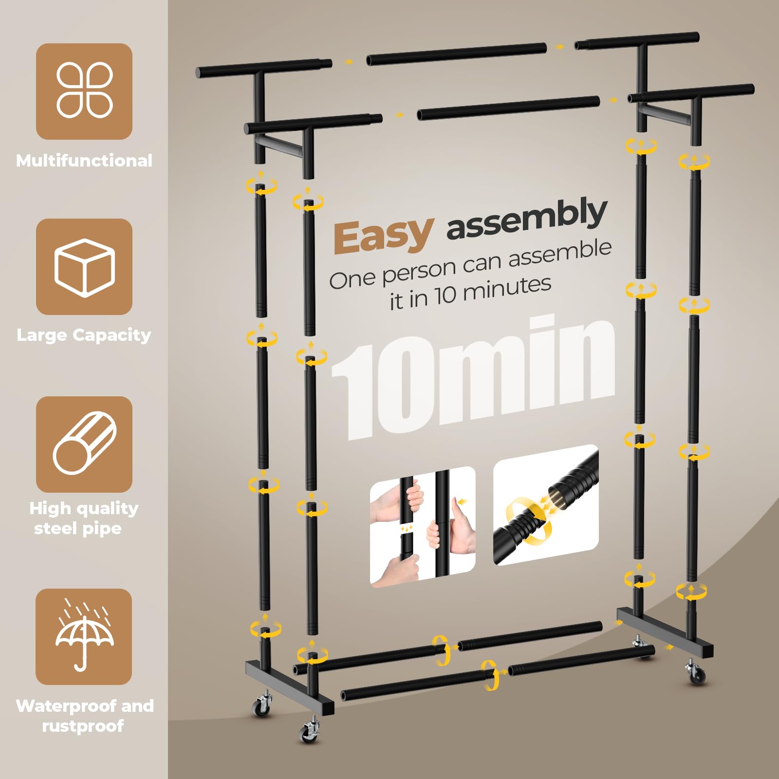 Abiglifty espace inférieur rangements pour chaussures et boîtes