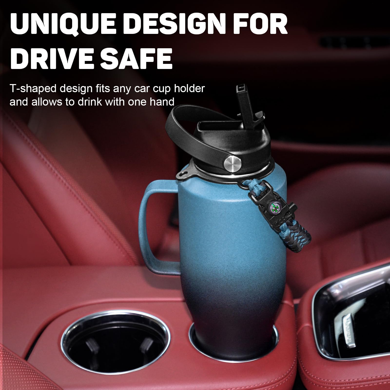 ABOTOCUP bouteille dans porte-gobelet de voiture pour usage en déplacement