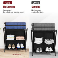 aboxoo porte-bagages plié compact pour rangement facile