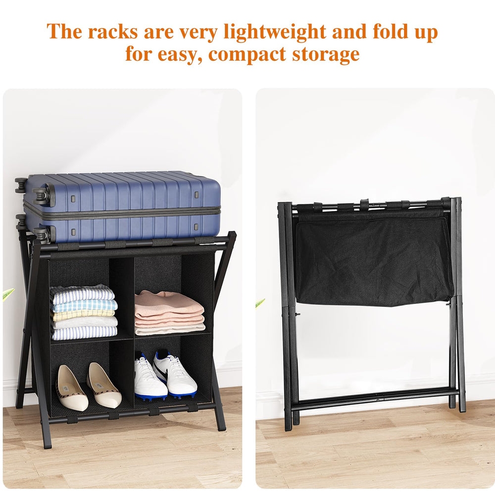aboxoo valise posée stablement montrant la capacité de 120 lb