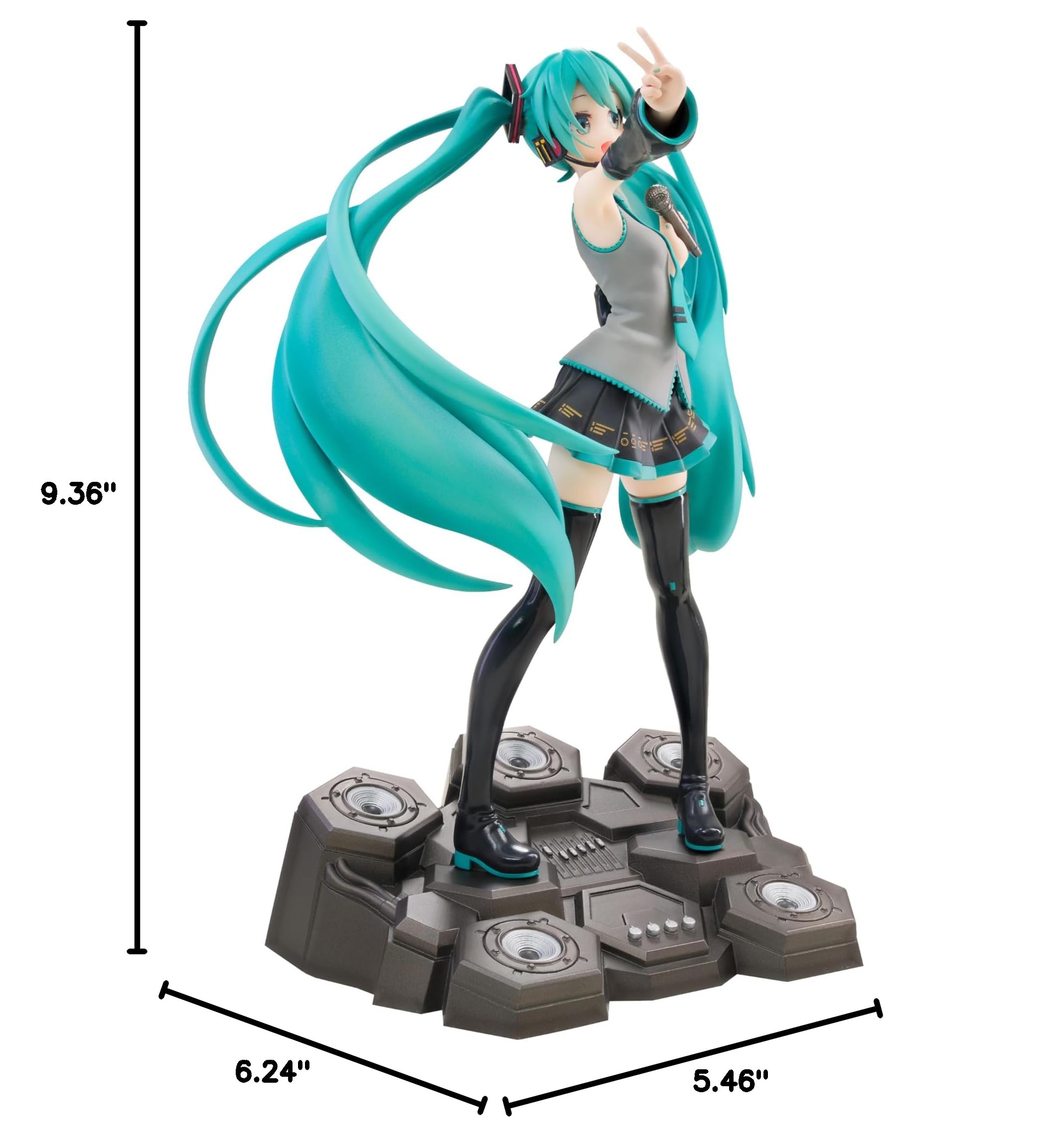 ABYstyle Hatsune Miku dans vitrine illustrant intégration collection