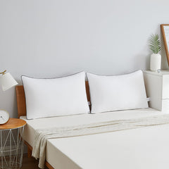Acanva oreiller gros plan texture housse respirante pour confort frais