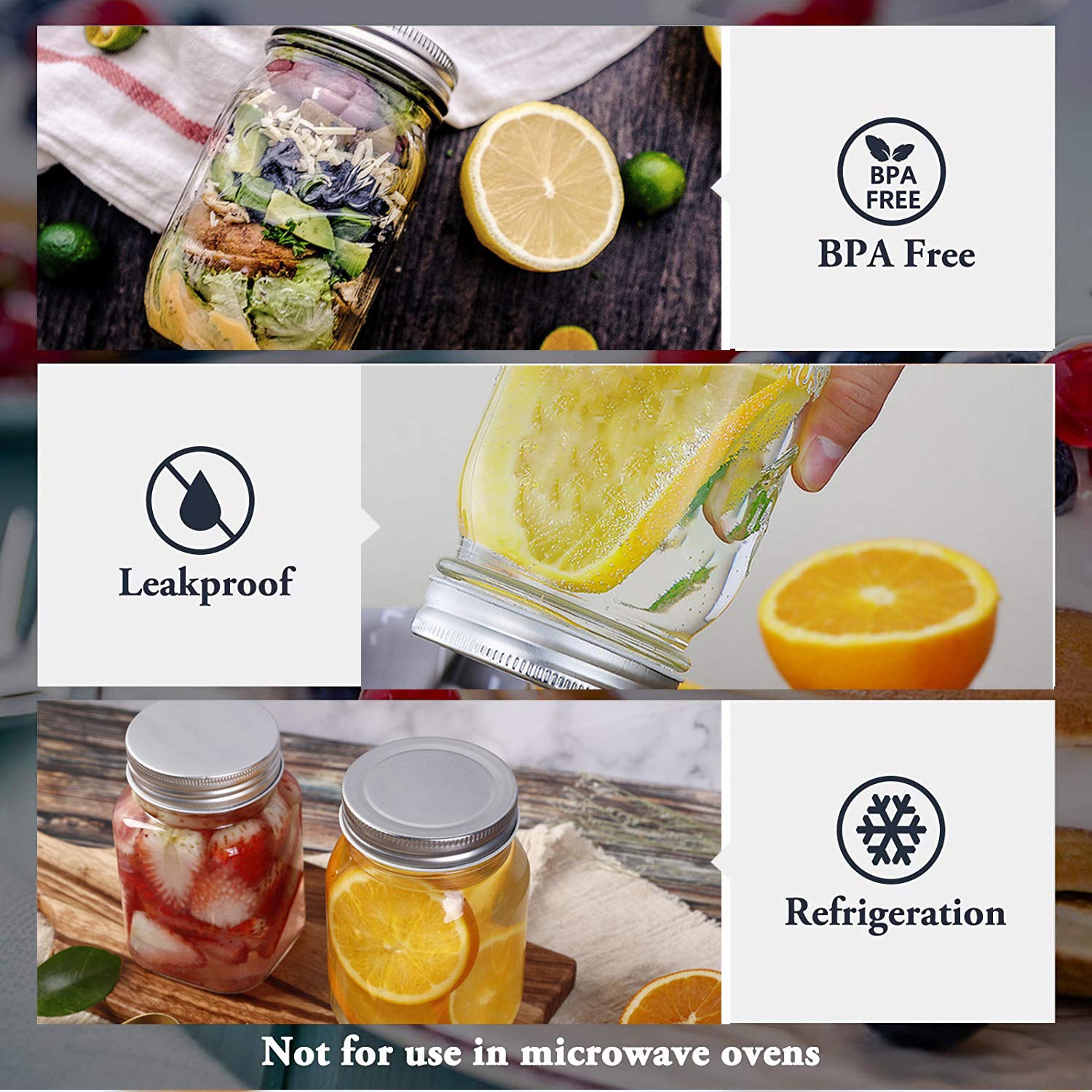 Accguan bocal utilisé pour overnight oats illustrant conservation pratique