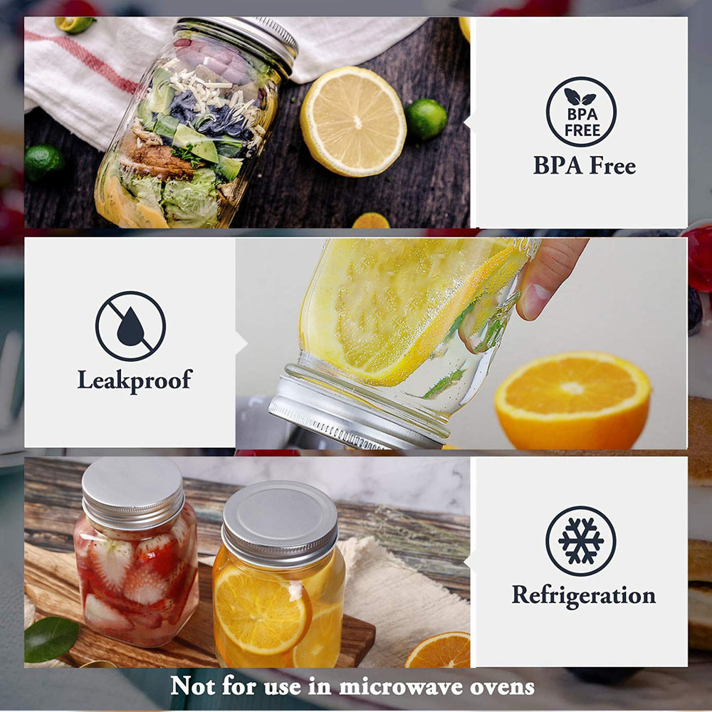 Accguan bocal utilisé pour overnight oats illustrant conservation pratique