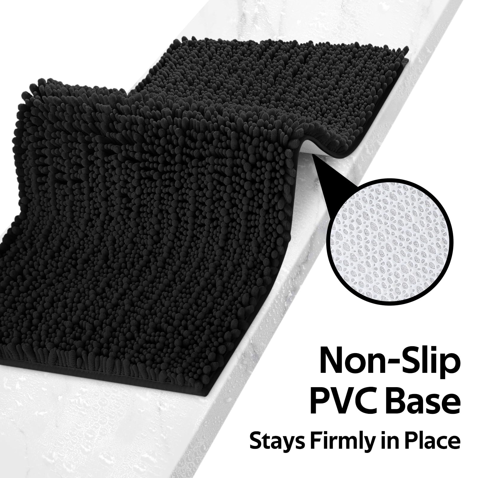 ACCUMTEK face inférieure PVC antidérapante, sécurité accrue