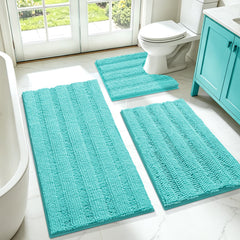 ACCUMTEK face avant du tapis de bain vert-canard, apporte confort immédiat