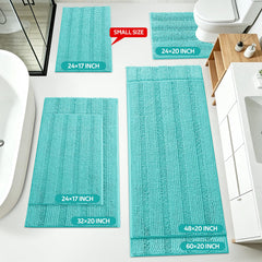 ACCUMTEK gros plan chenille moelleuse, montre douceur et haute absorption
