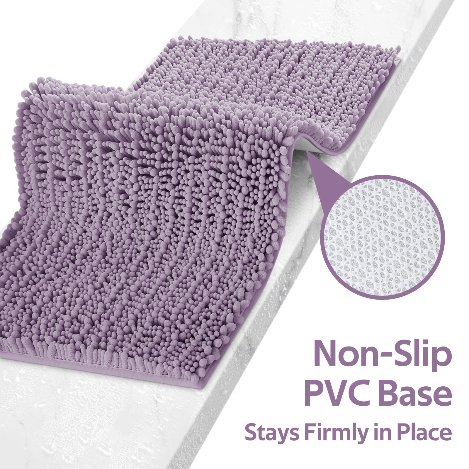 ACCUMTEK petit tapis devant lavabo offrant douceur immédiate et absorption rapide