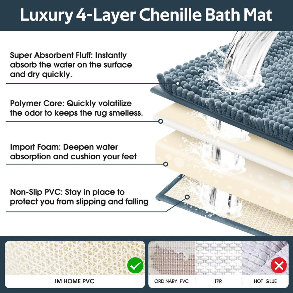 ACCUMTEK comparaison taille des trois tapis pour choisir l'emplacement