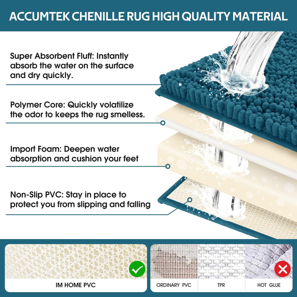 ACCUMTEK bord cousu finition renforcée pour durabilité prolongée