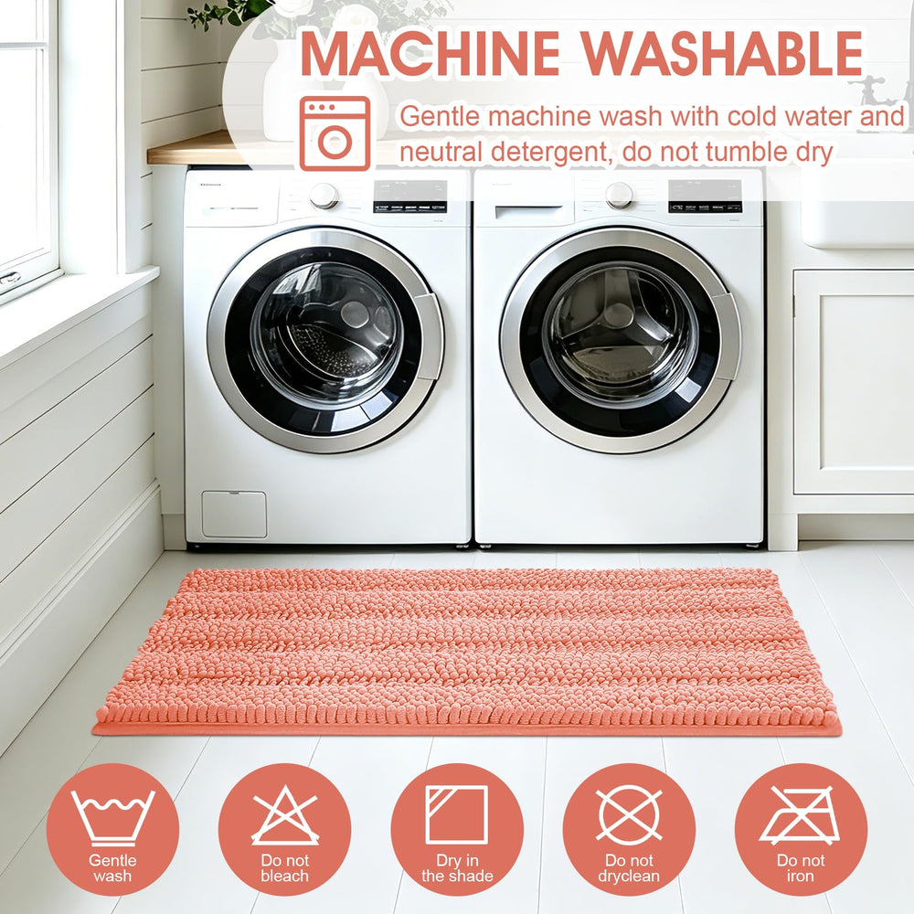 ACCUMTEK tapis en situation dans salle de bain, ambiance chaleureuse