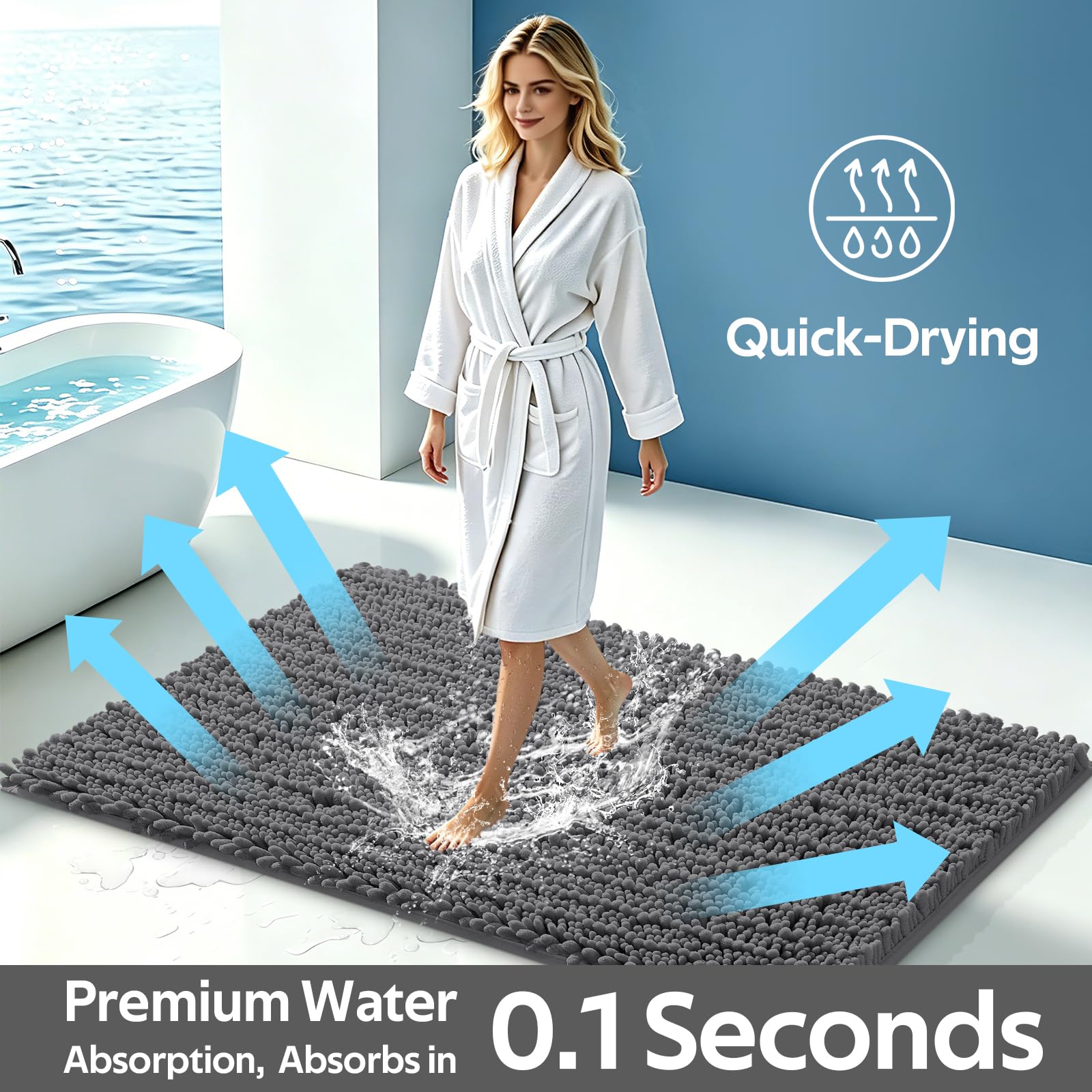 ACCUMTEK ensemble installé en salle de bain, look moderne et pratique