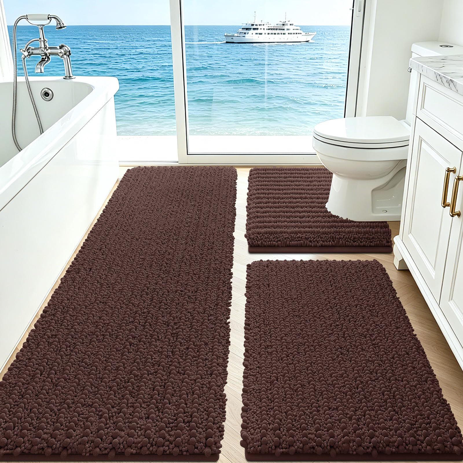 ACCUMTEK grand tapis rectangulaire montrant douceur et confort