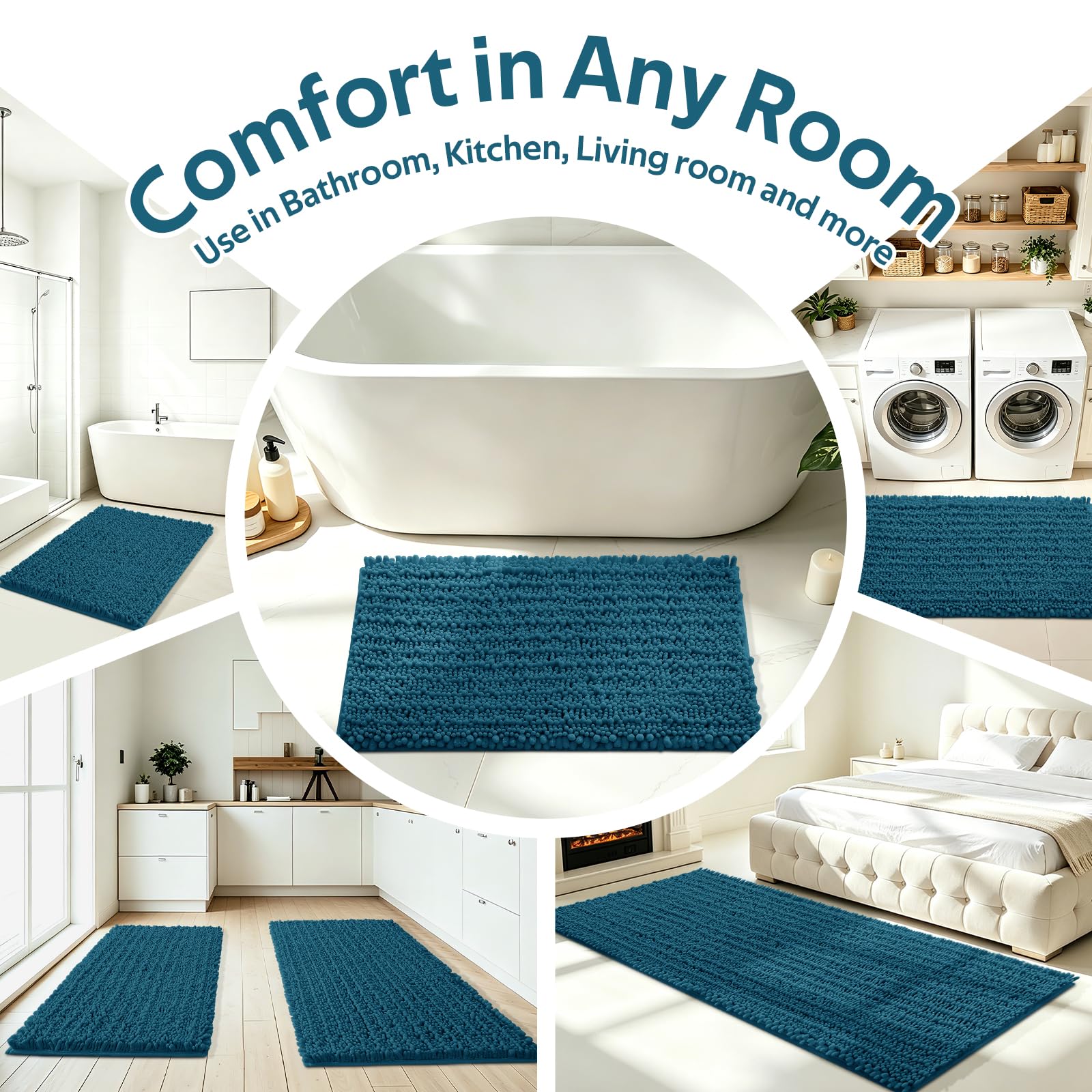 ACCUMTEK tapis plié gain de place pour rangement facile