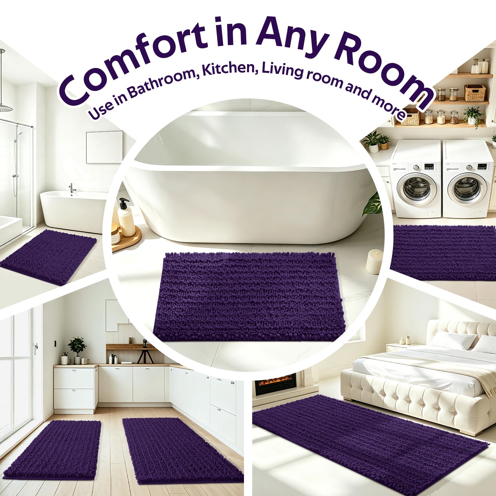 ACCUMTEK tapis plié pour rangement compact et facilité d'entretien