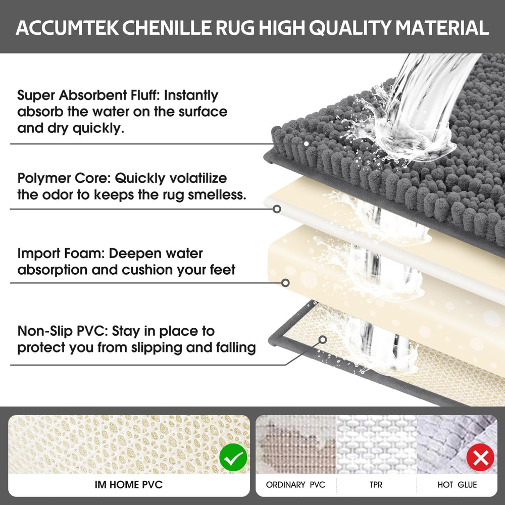 ACCUMTEK tapis en U autour des toilettes, protection et confort ciblé