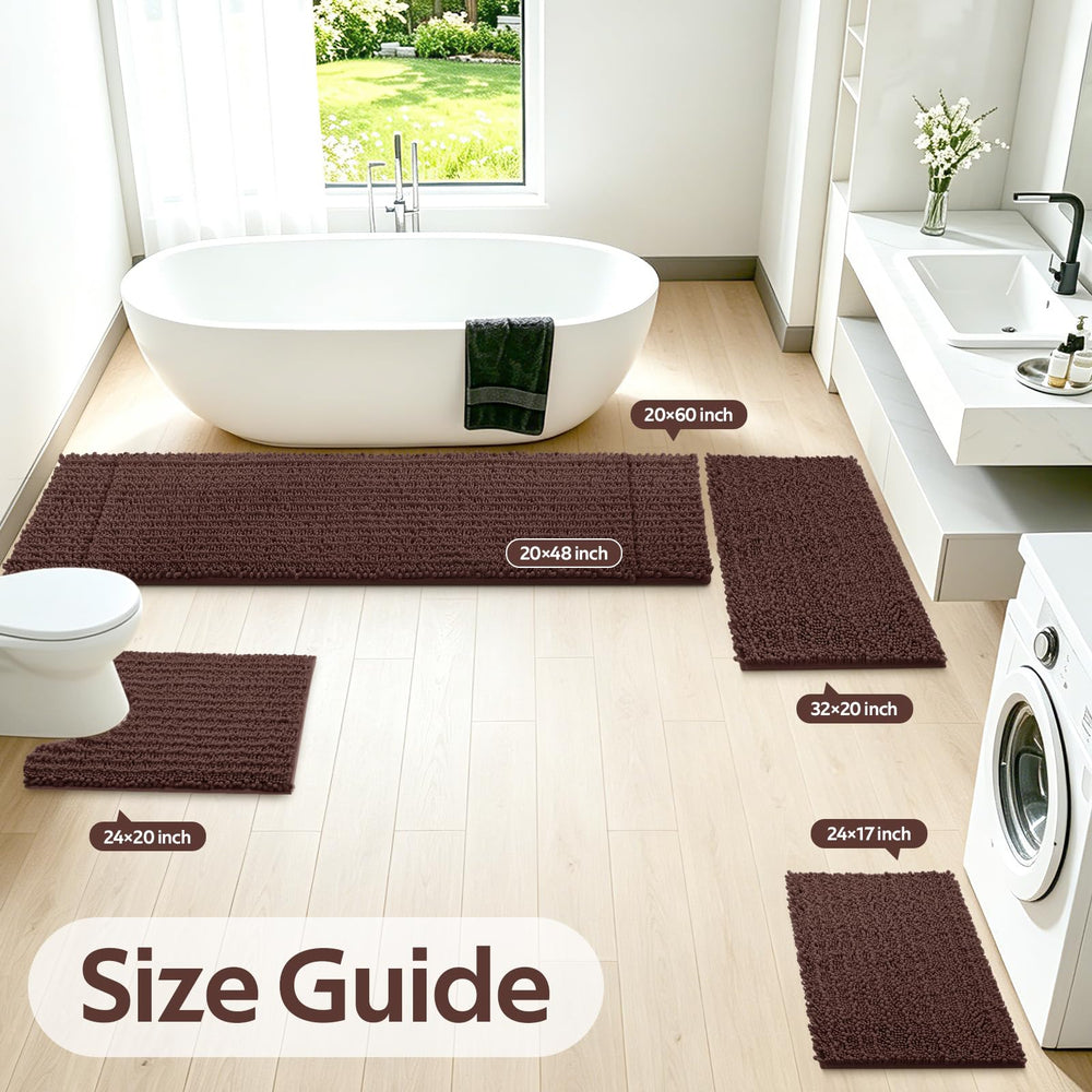 ACCUMTEK tapis contour en U gros plan sur chenille absorbante